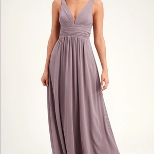 Lulu’s Leading Role Taupe Maxi Dress